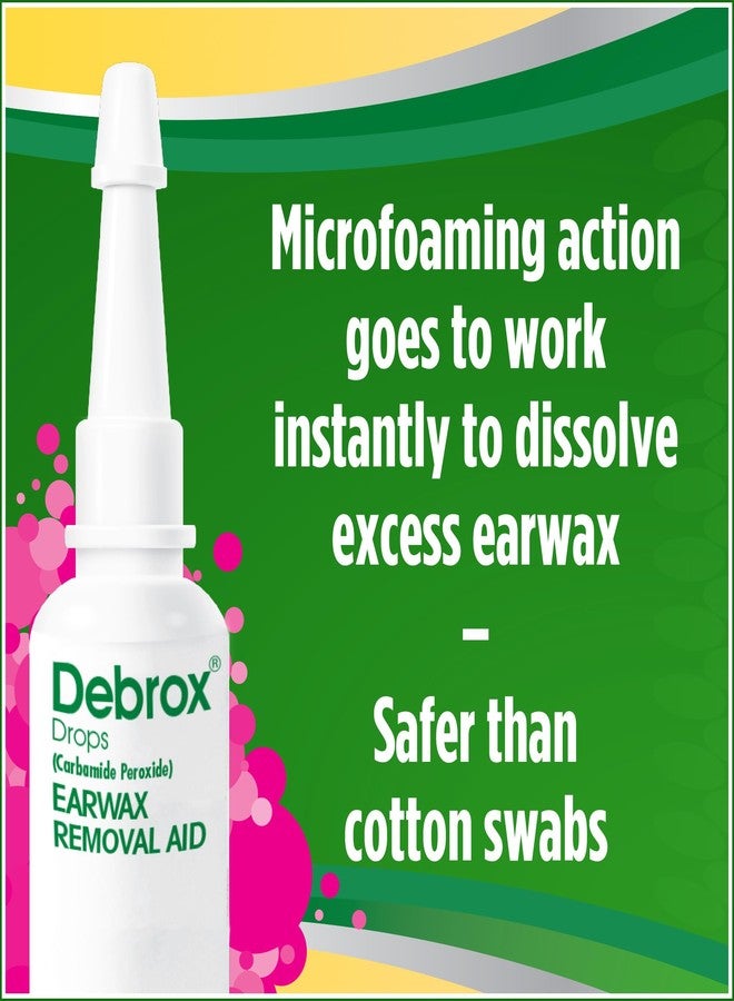 Debrox Ear Wax Removal Drops, Gentle Microfoam Ear Wax Remover, 0.5 Fl Oz, 2 Pack - Image 3